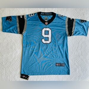Nike NFL Carolina Panthers Jersey Matt Corral Sz L Blue 9 On Field Keep Pounding